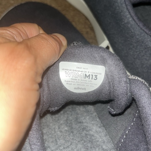 Allbirds Merino Wool Runner Mizzles Limited Edition Gray Cream Sole 13 - Picture 10 of 10